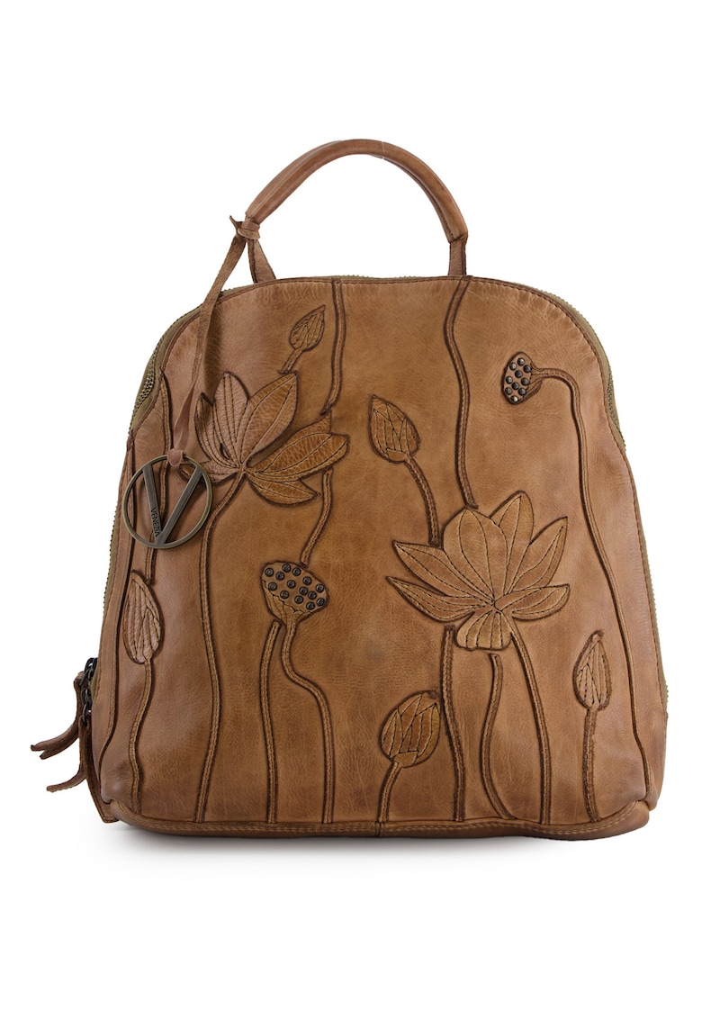 Rucsac din piele cu buzunare multiple