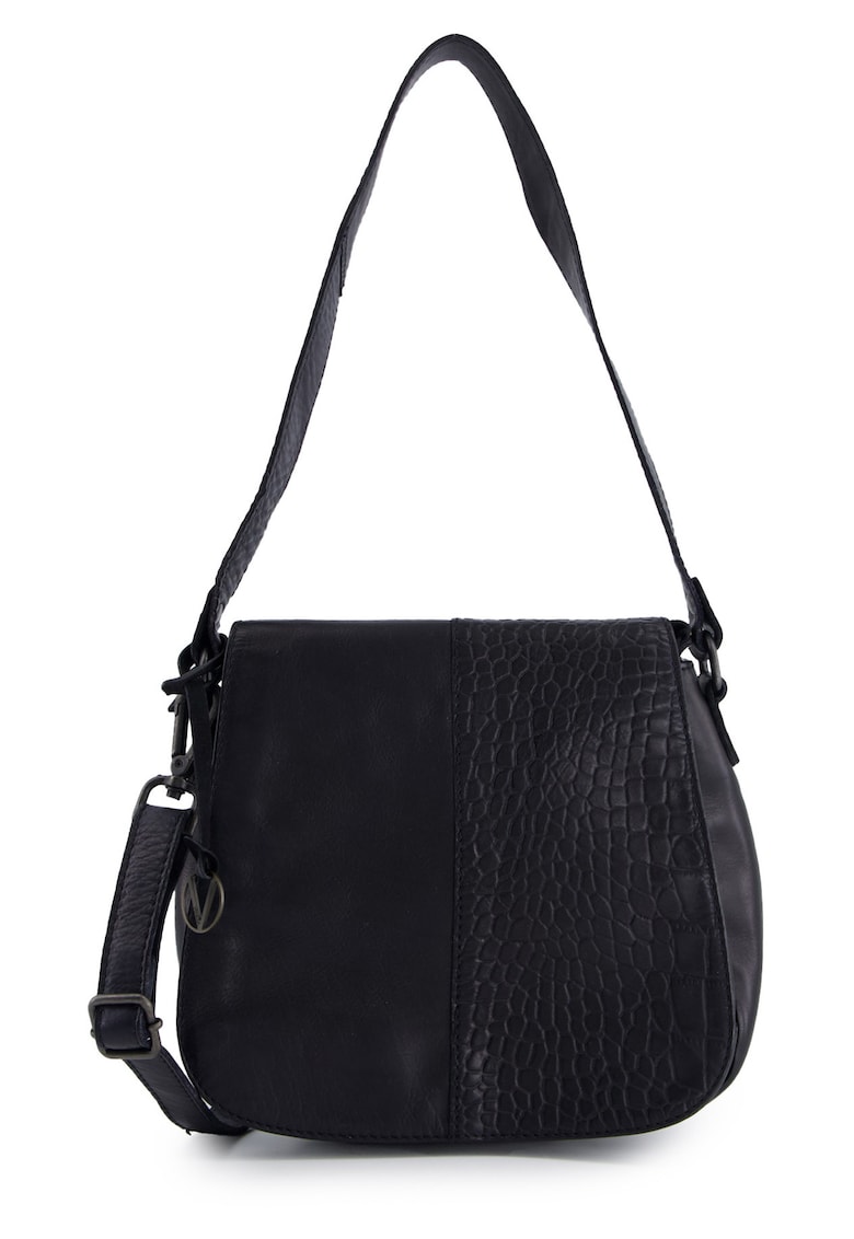 Geanta crossbody din piele cu clapeta