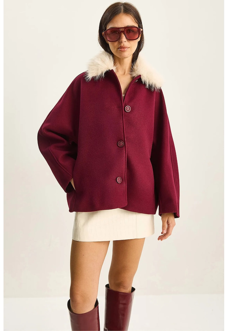 Palton dama - supradimensionat - fleece