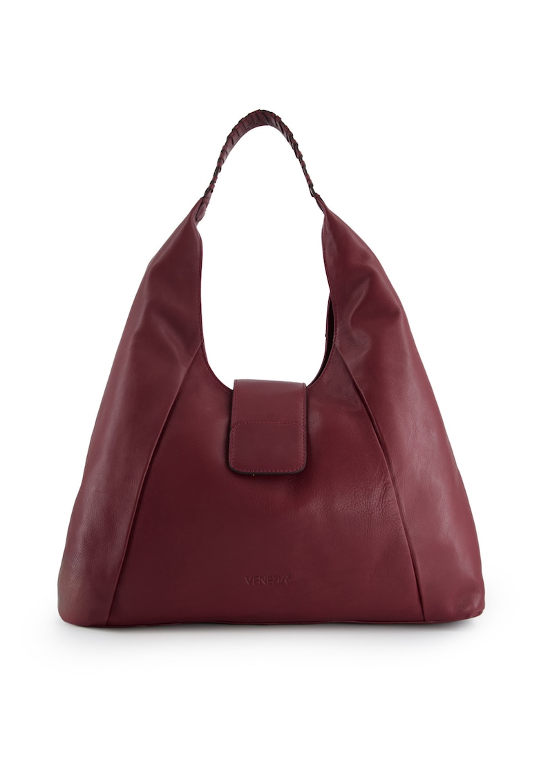 Geanta de umar din piele naturala bordo