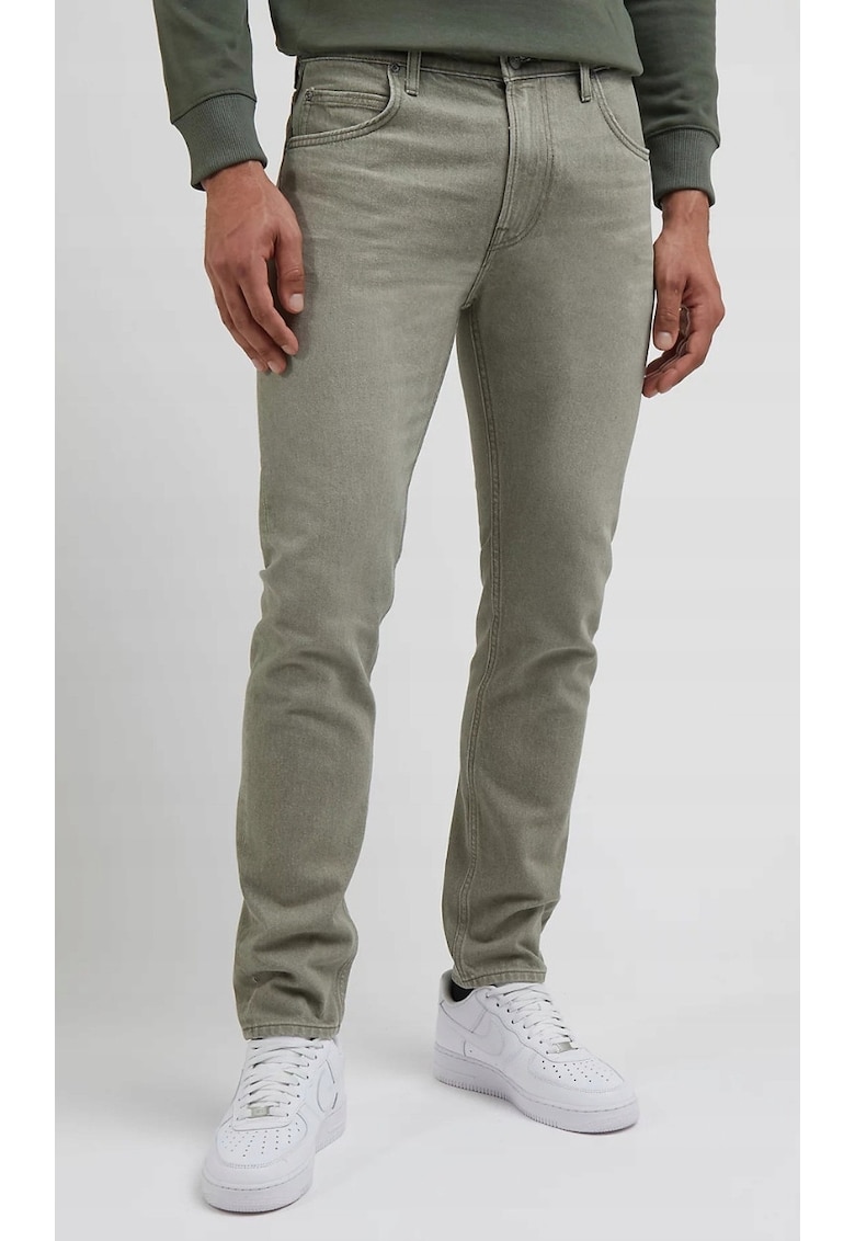 Blugi barbati - Slim fit - verde - bumbac -