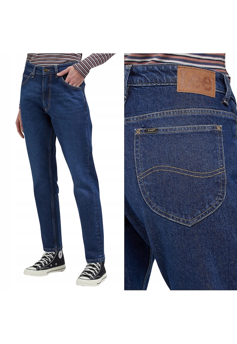 Blugi dama Slim fit - albastru - bumbac - 7/8 -