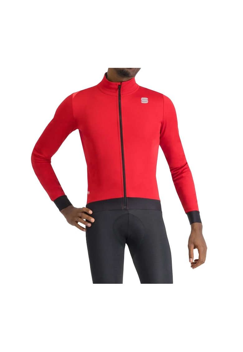 Jacheta ciclism barbati Fiandre Pro - GORE-TEX INFINIUM rosu/negru