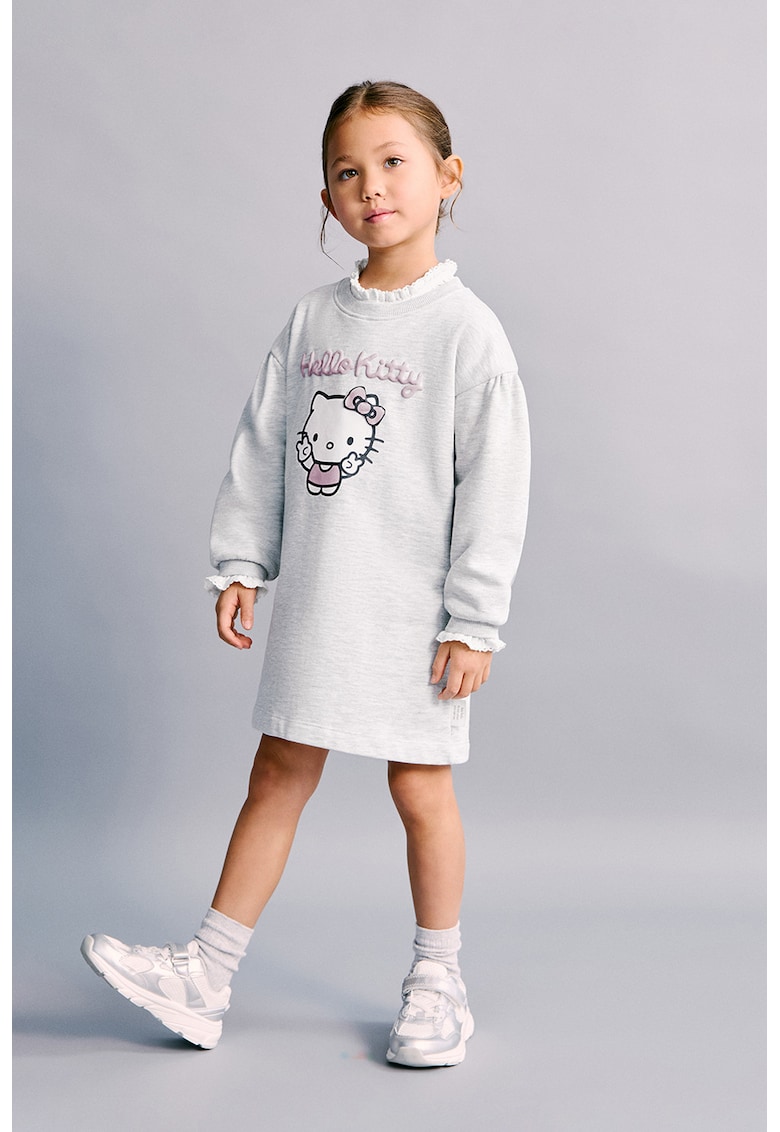 Rochie sport Hello Kitty - Gri deschis melange