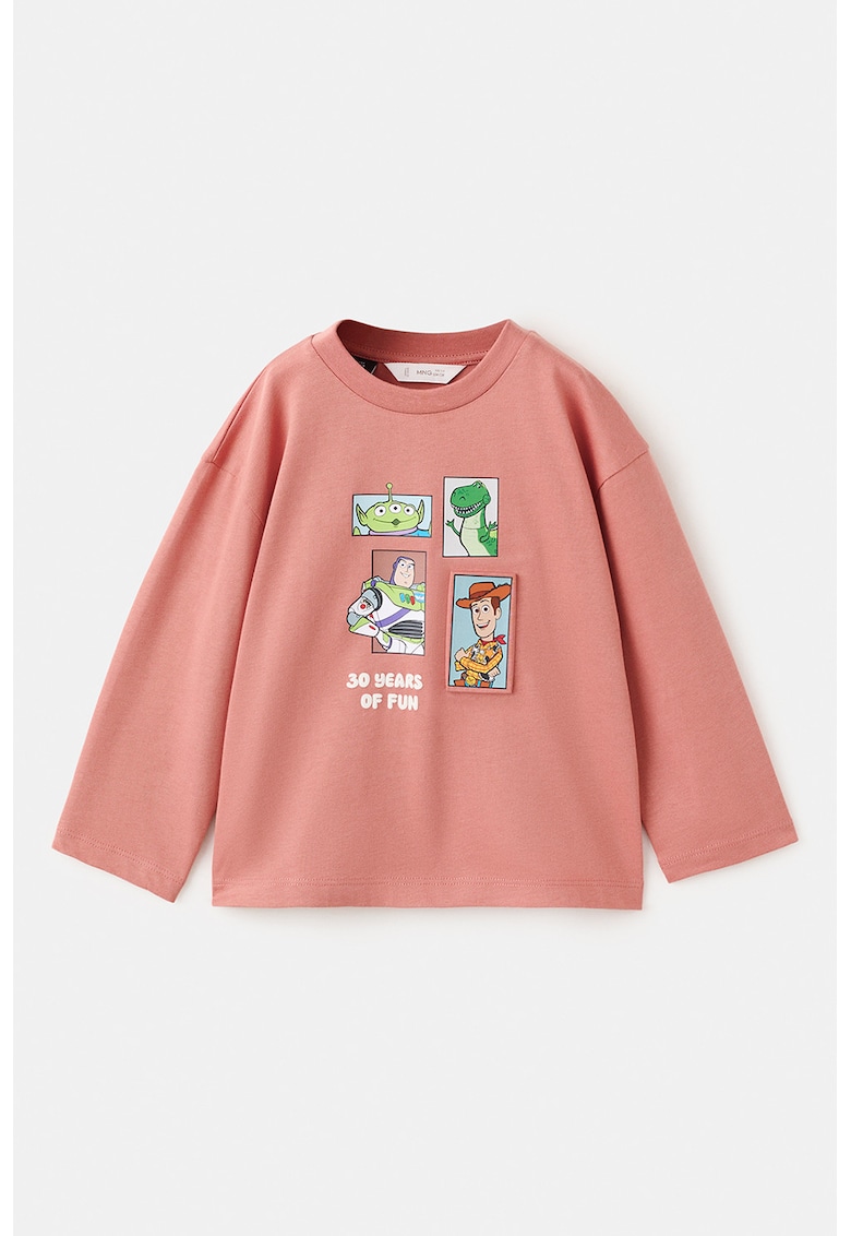 Bluza din bumbac cu imprimeu Toy Story - Verde/Coral
