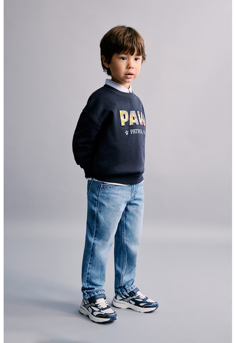 Bluza de trening cu imprimeu Paw Patrol - Gri/Albastru ultramarin
