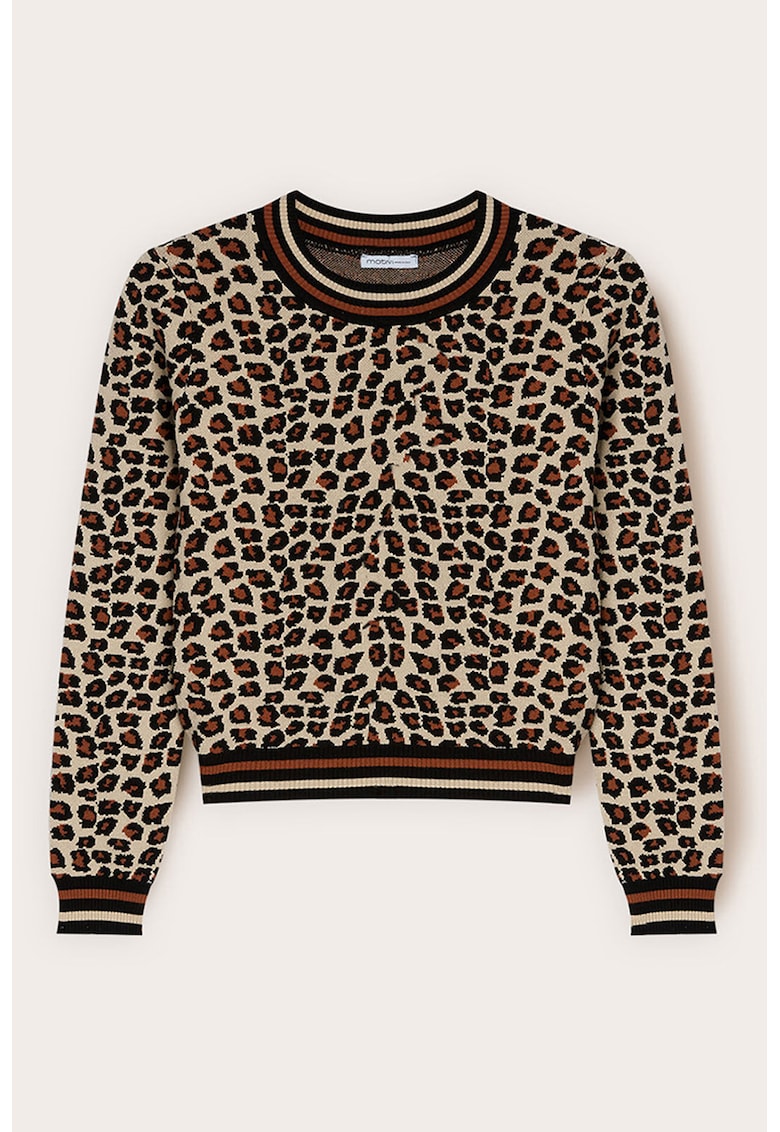 Pulover cu decolteu la baza gatului si model