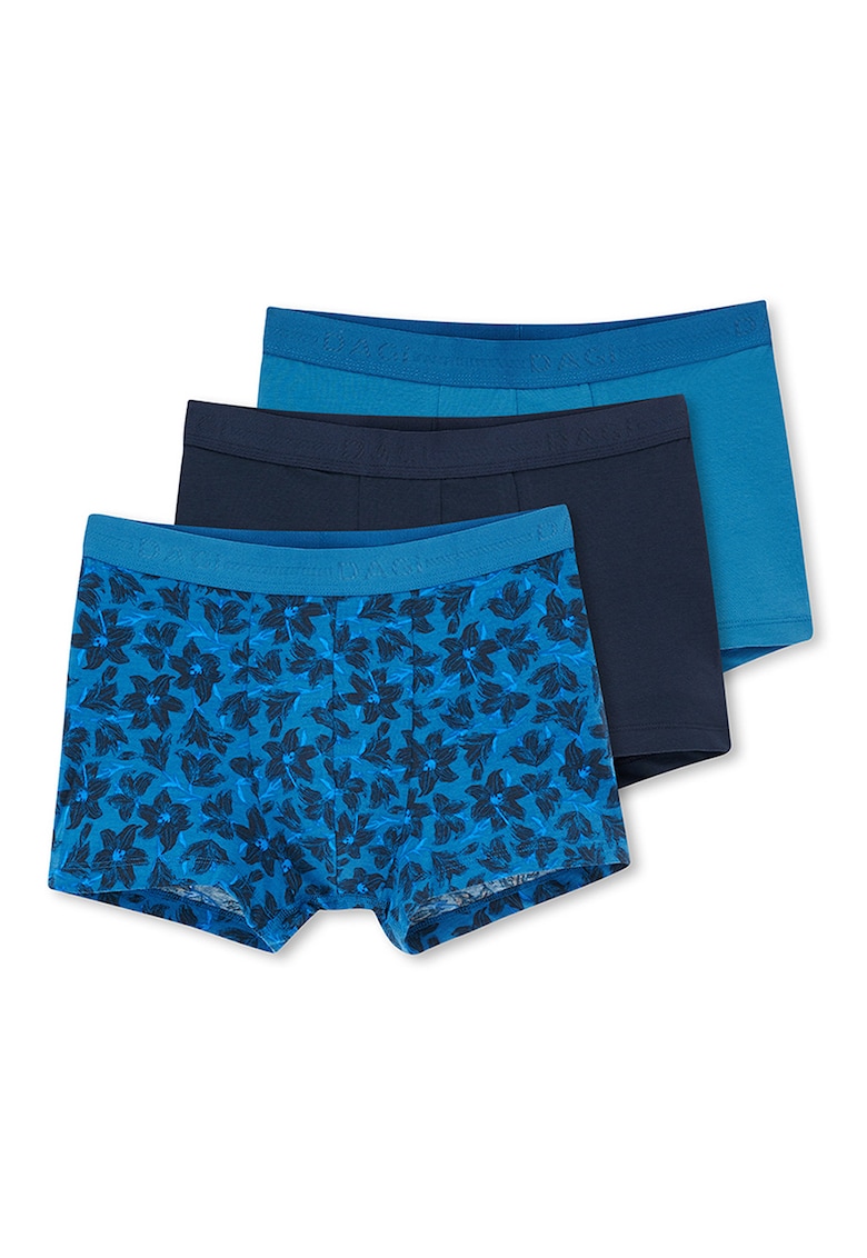 Set de boxeri uni si cu model - 3 perechi