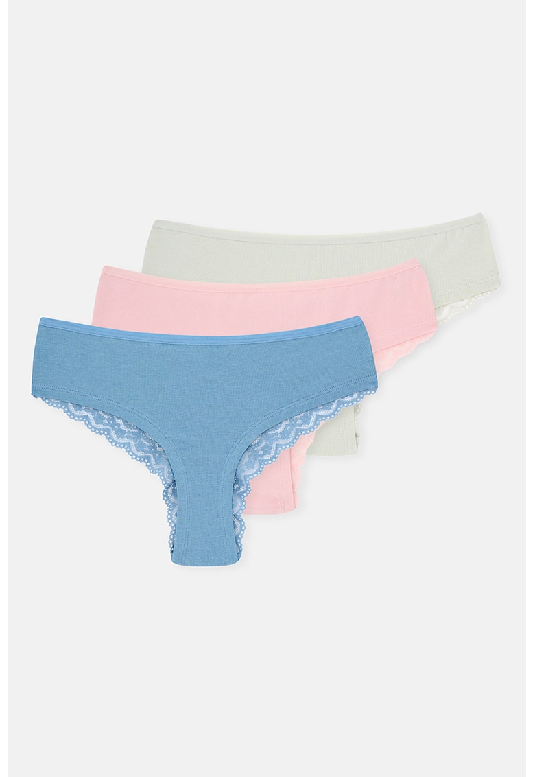 Set de chiloti brazilieni din amestec de modal -3 perechi