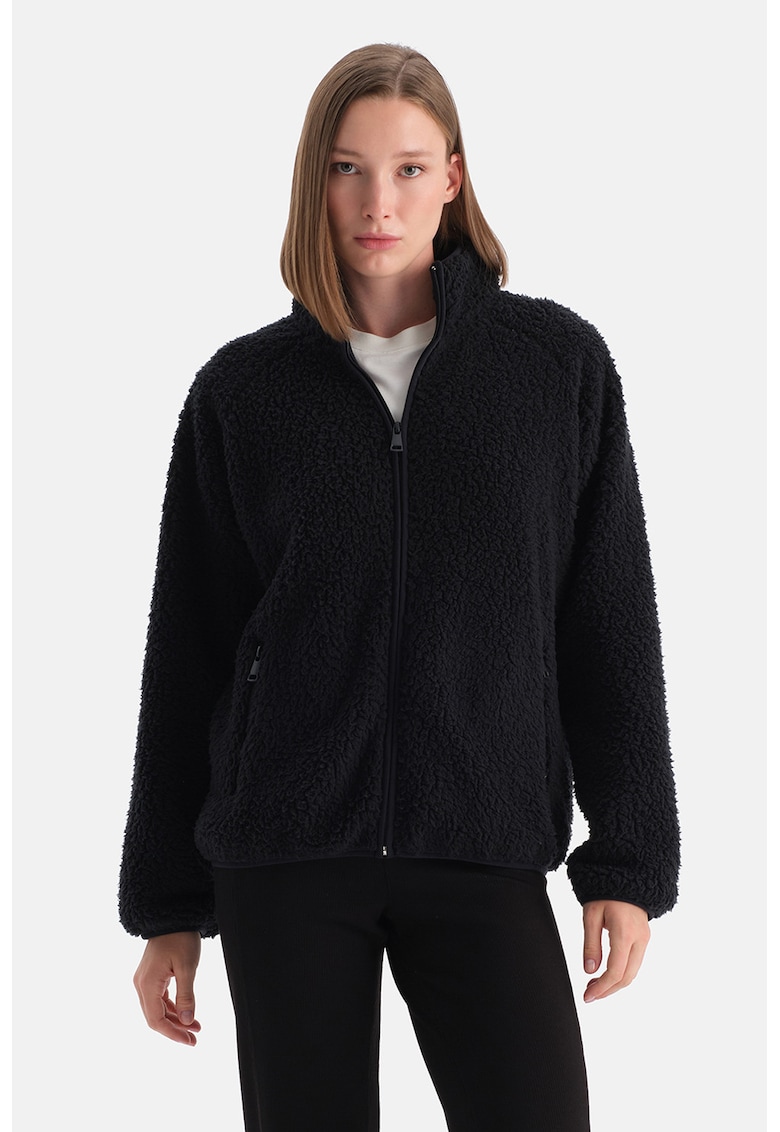 Bluza de trening cu guler inalt