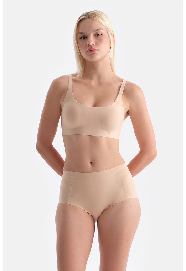 Boxeri modelatori fara cusaturi - Bej deschis