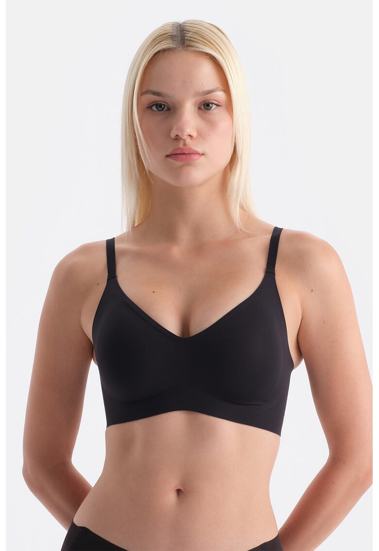 Sutien fara cusaturi - Negru