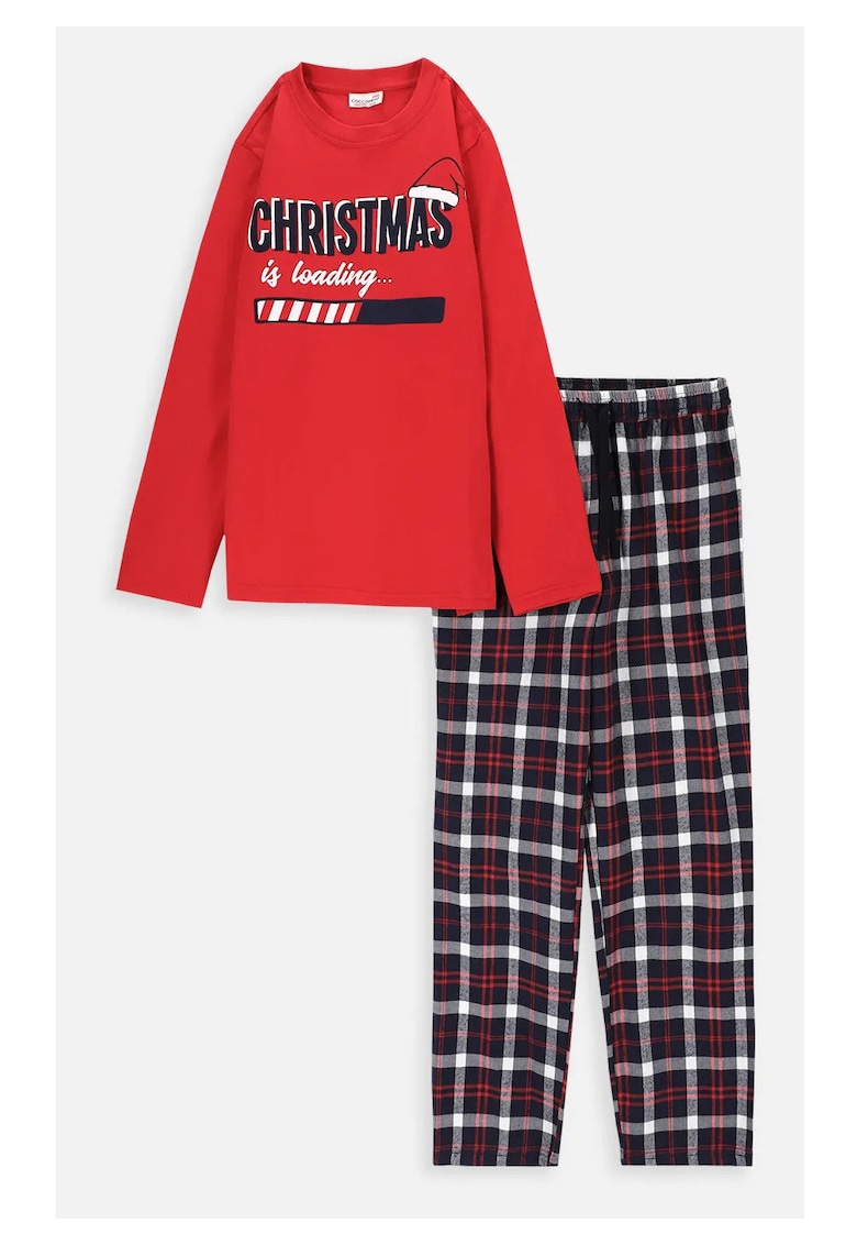 Pijama regular fit cu imprimeu de craciun -