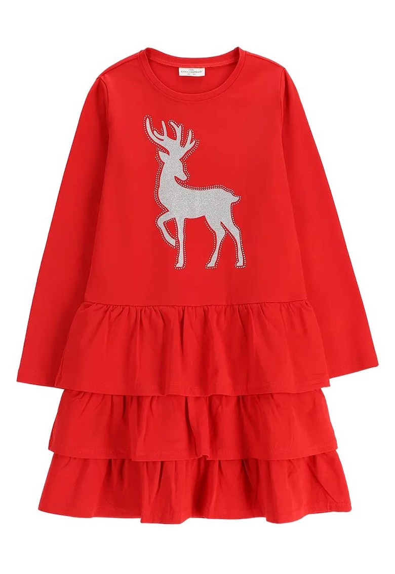 Rochie in A cu volane -