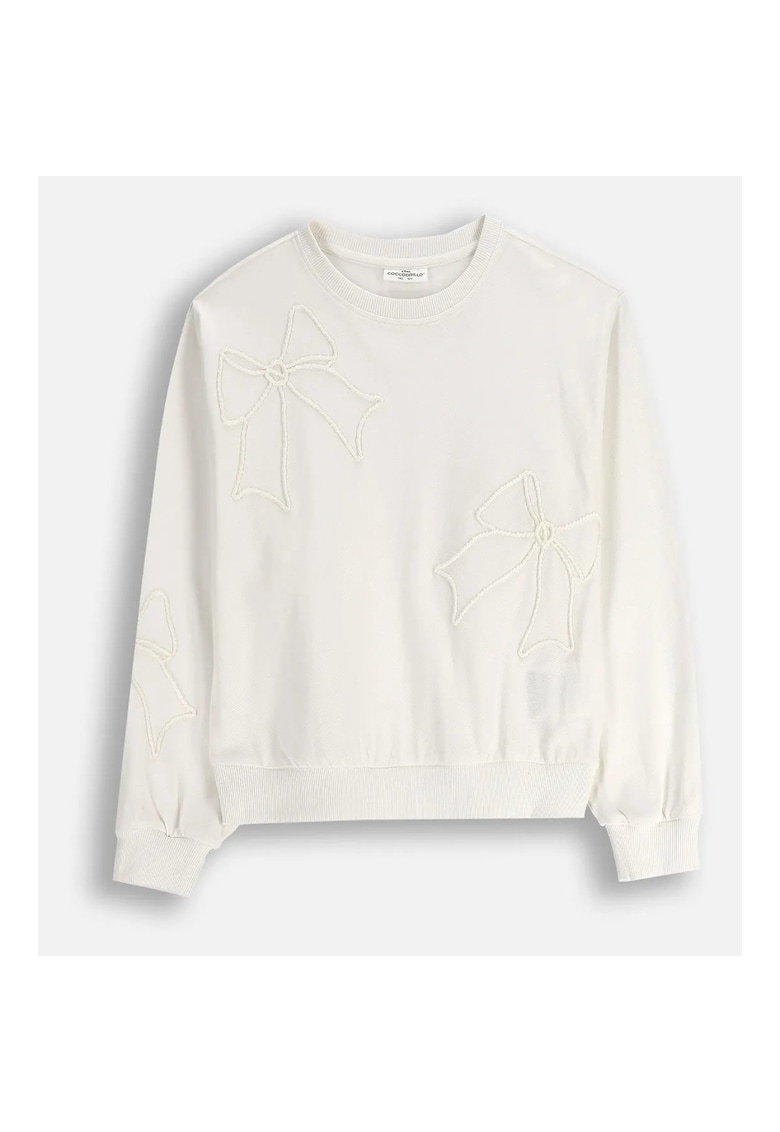 Bluza de trening cu model cu fundite