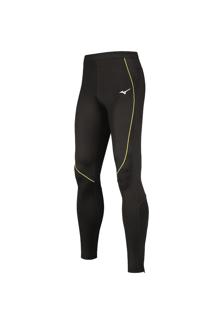 Colanți alergare bărbați Premium - negru - compresie ușoar