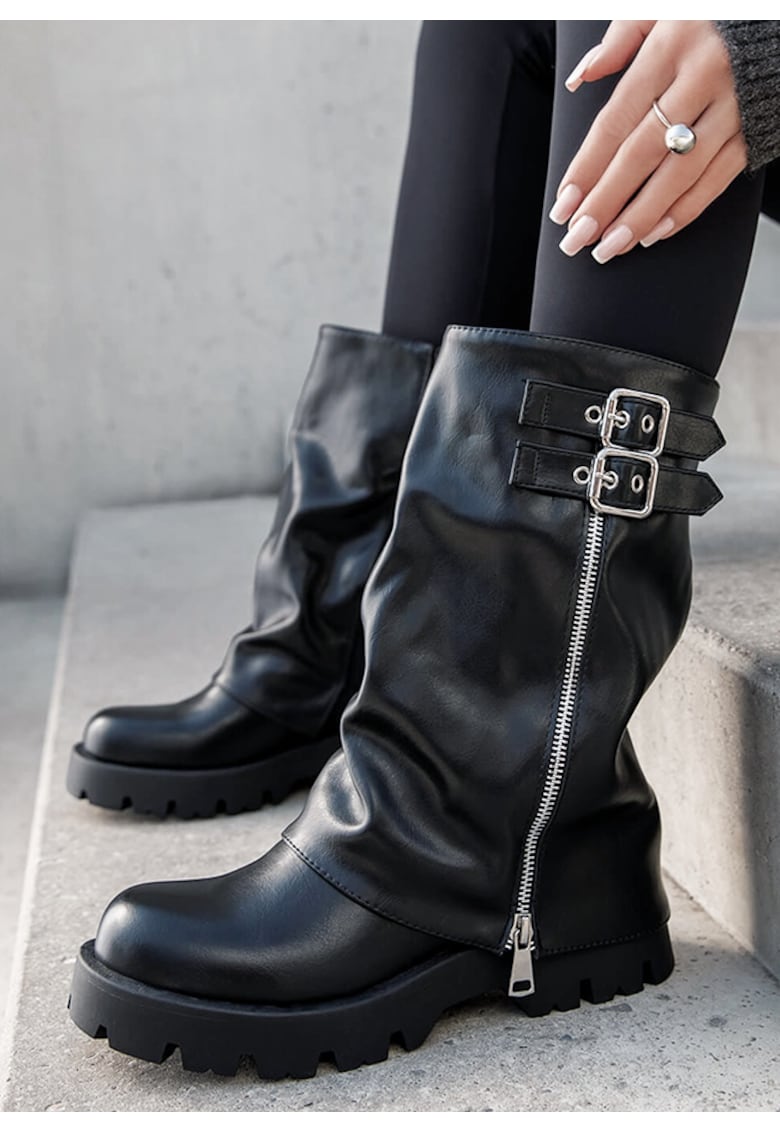 Cizme negre dama casual 7656A 19 18957