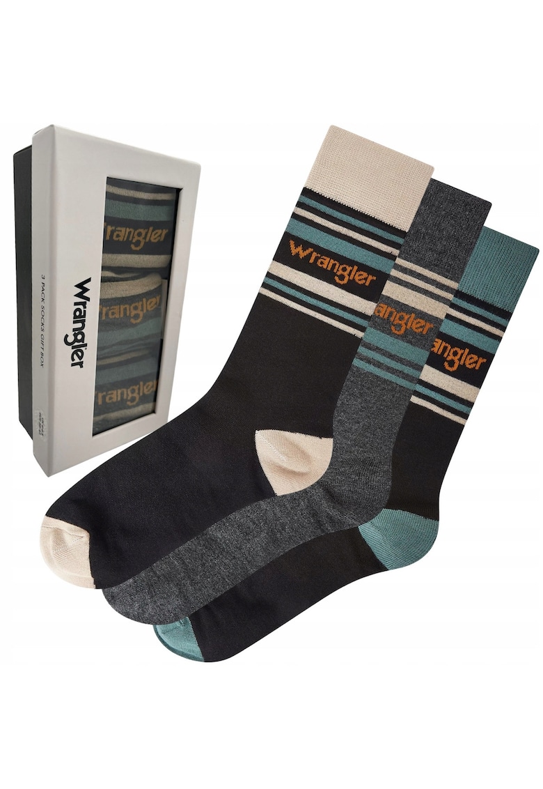 Set 3 perechi sosete Sven - gri/negru/albastru