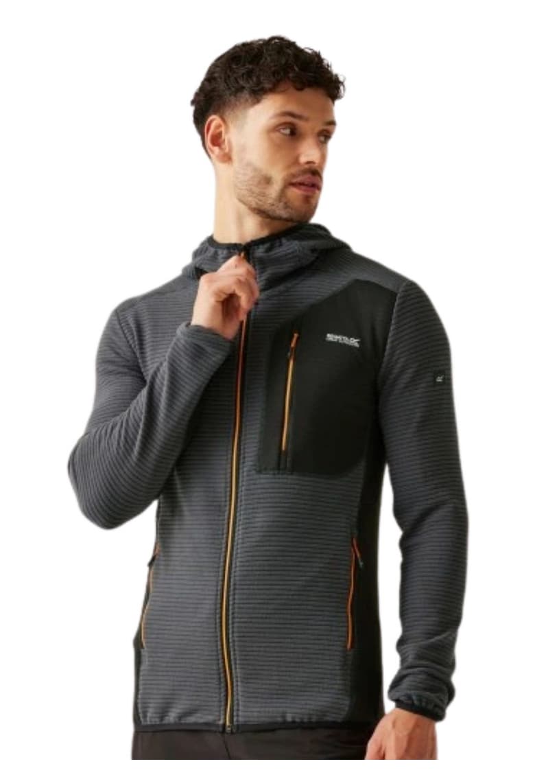 Hanorac cu fermoar si buzunar pe piept Thompson -