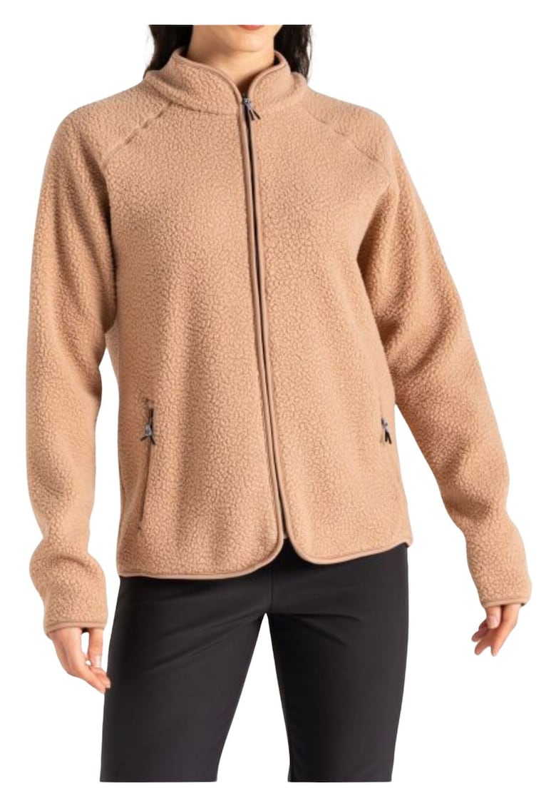 Bluza de trening cu fermoar si maneci raglan -