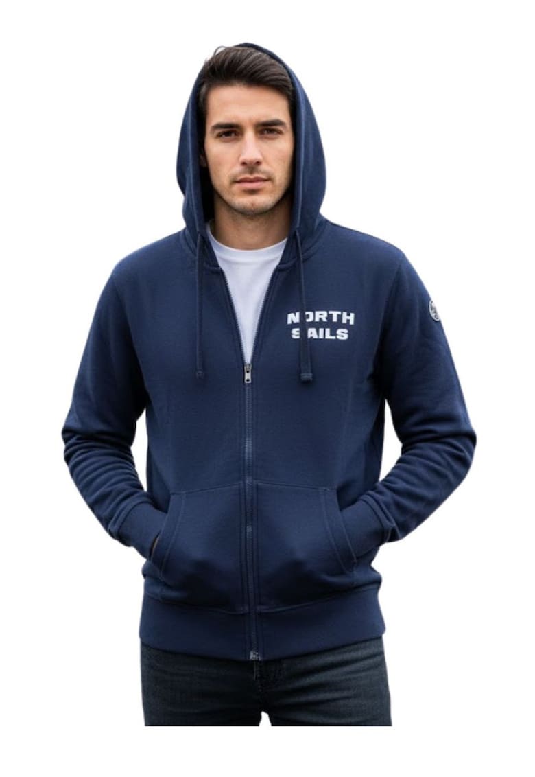 Hanorac cu fermoar si buzunare -