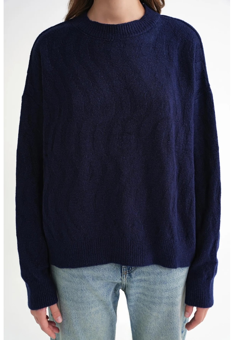 Pulover dama - Tricot - Albastru marin -