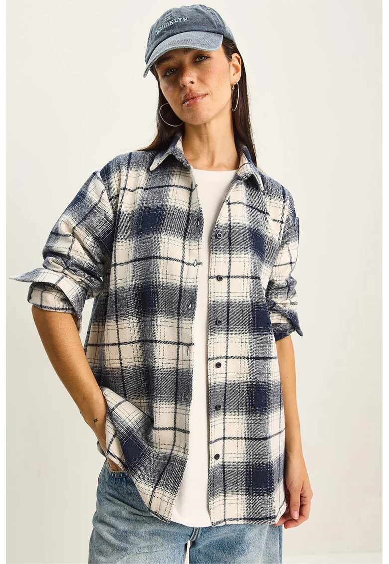 Camasa dama - camasa supradimensionata - natural - textil -