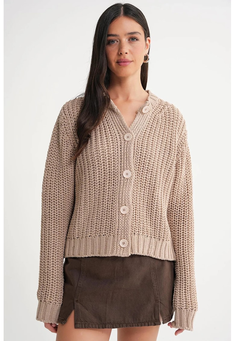 Cardigan - Tricot - Tan -