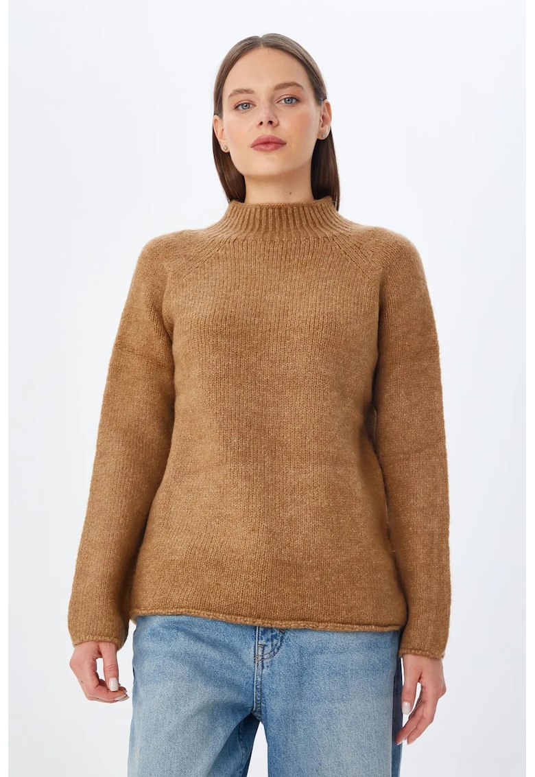 Pulover dama - Tricot - Bej natural -