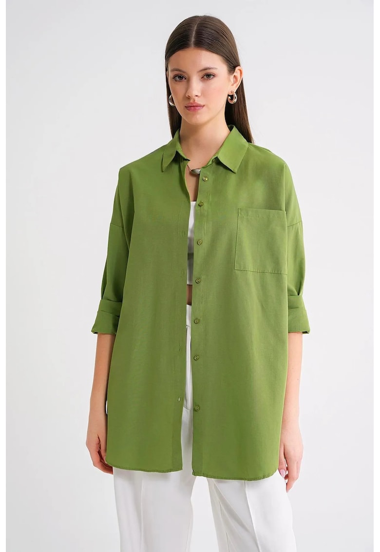 Mixray Camasa dama - cu verde textil - Verde lime
