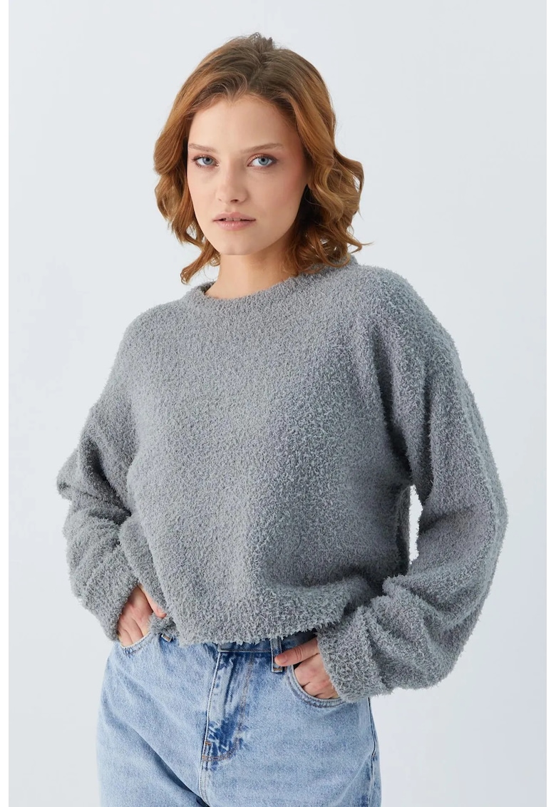 Pulover dama - Tricot - Gri -