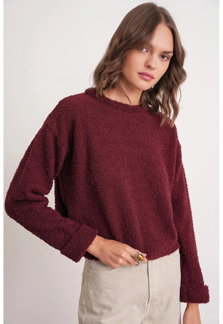 Pulover dama - Tricot - Visiniu -