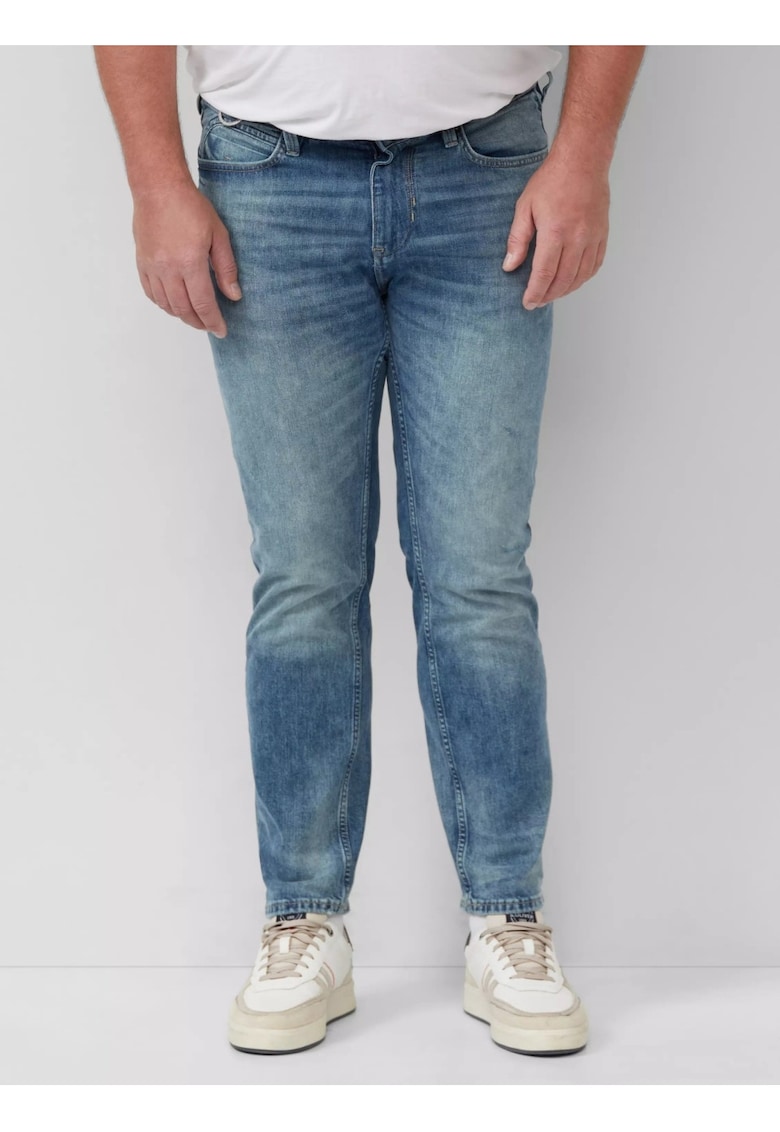 Big Sizes Blugi barbati big size Casby - cu talie medie si croiala Dreapta - Albastru