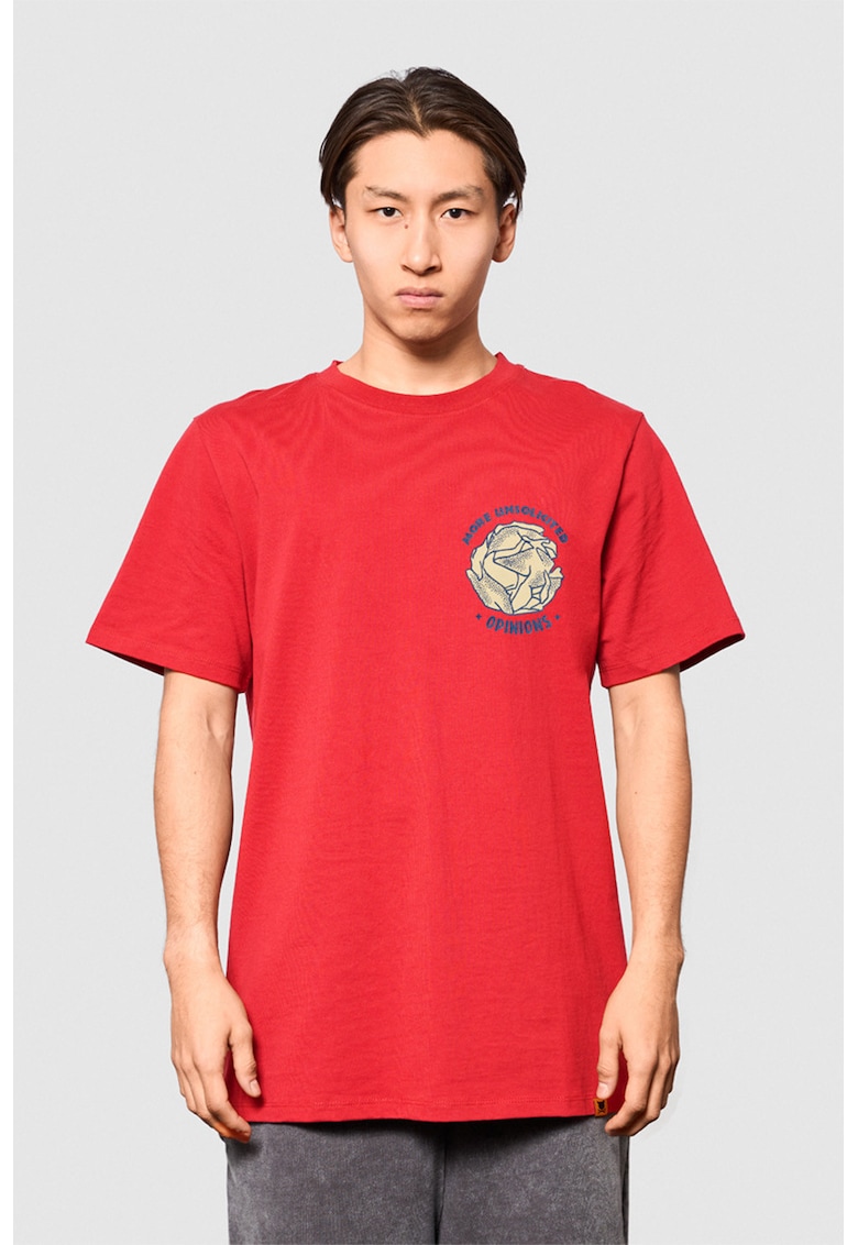 Porc Tricou cu imprimeu More Unsolicited Opinions - Rosu