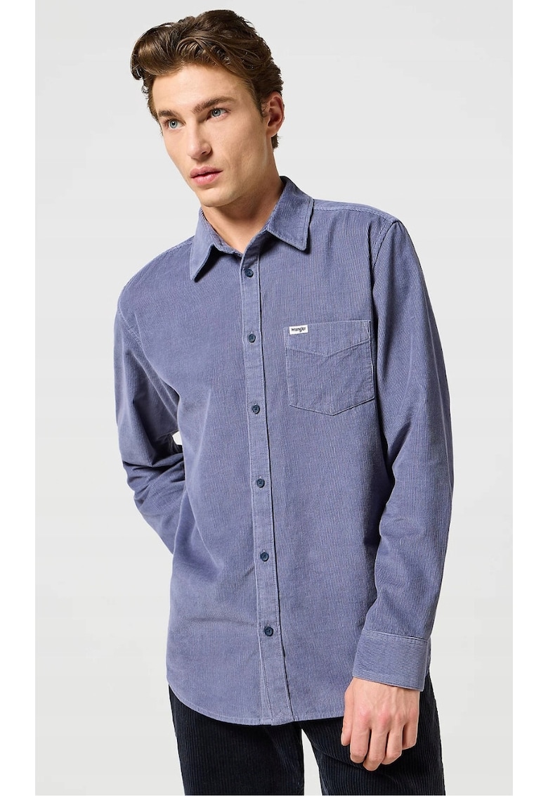 Camasa barbati - regular fit - gri - bumbac - maneca scurta