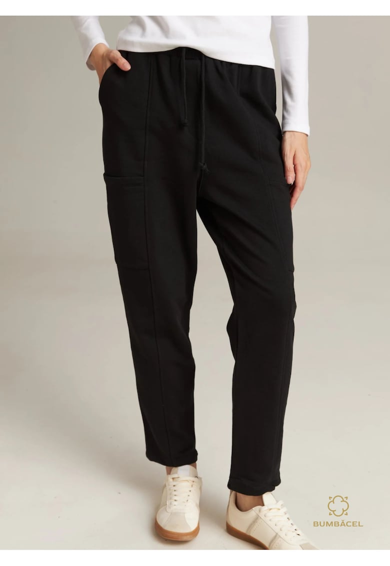 Bumbacel 100 COTTON Pantaloni lungi cu buzunare din bumbac pentru dame
