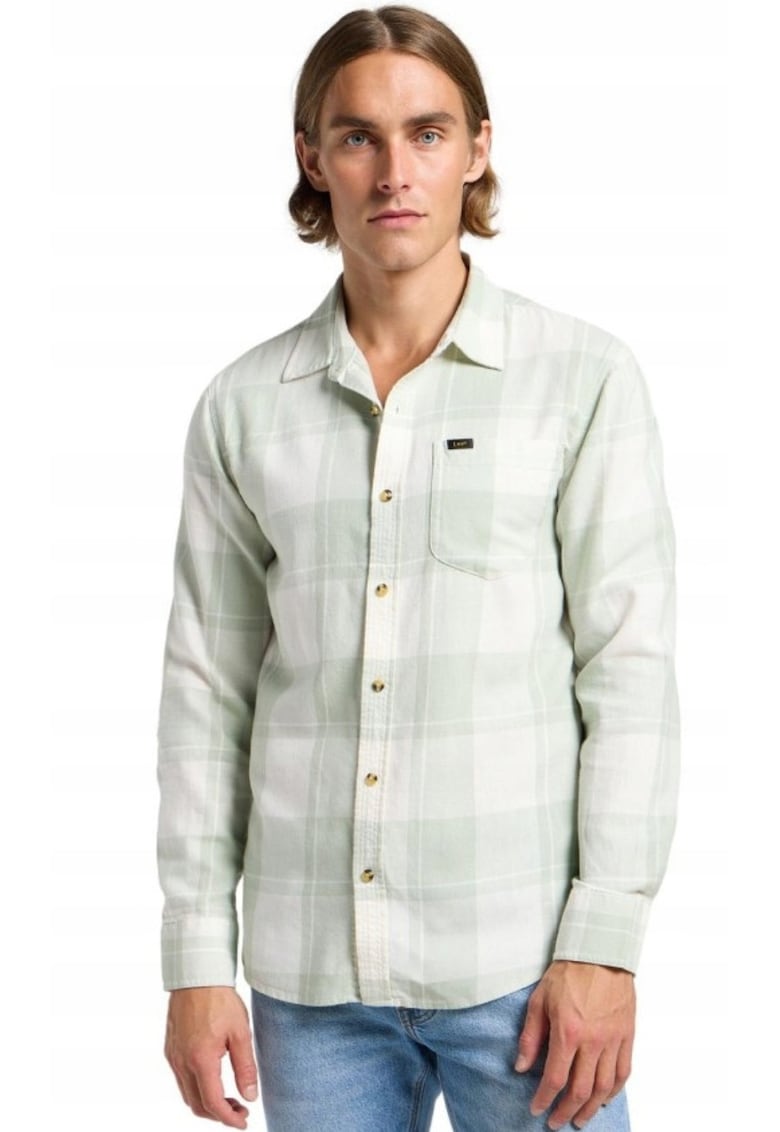 Camasa barbati - Mercantile Shirt - croiala relaxata - carouri pastelate - bumbac