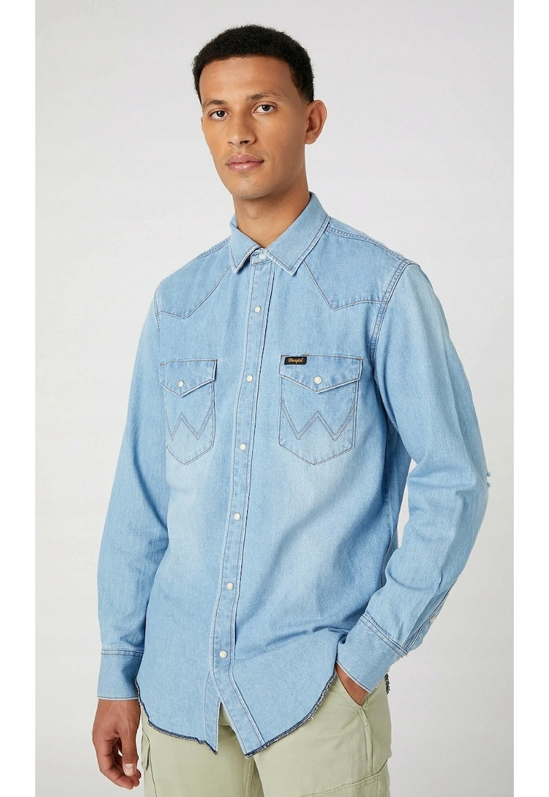 Camasa barbati - Heritage - regular fit - albastru - bumbac