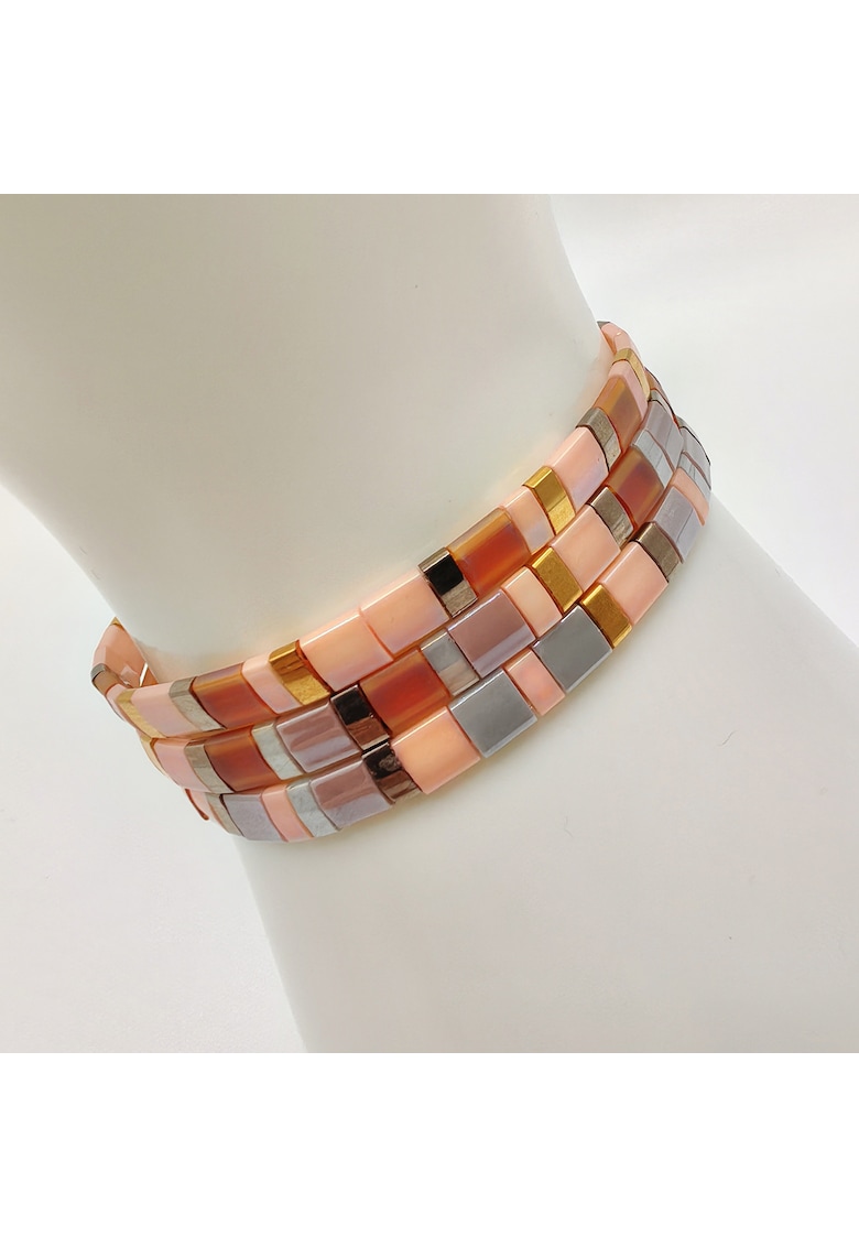 Set 3 bratari elastice cu margele Miyuki din Japonia