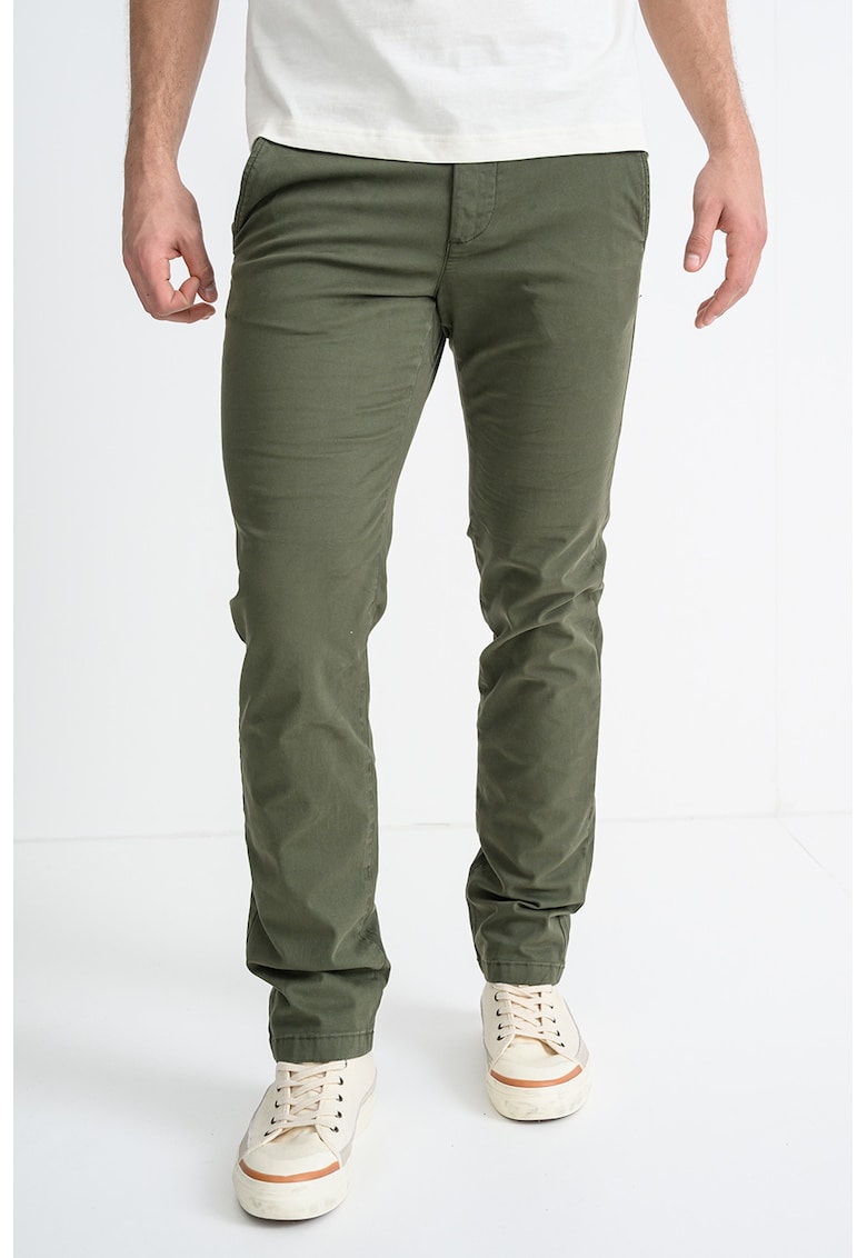 Pantaloni chino cu croiala slim-fit
