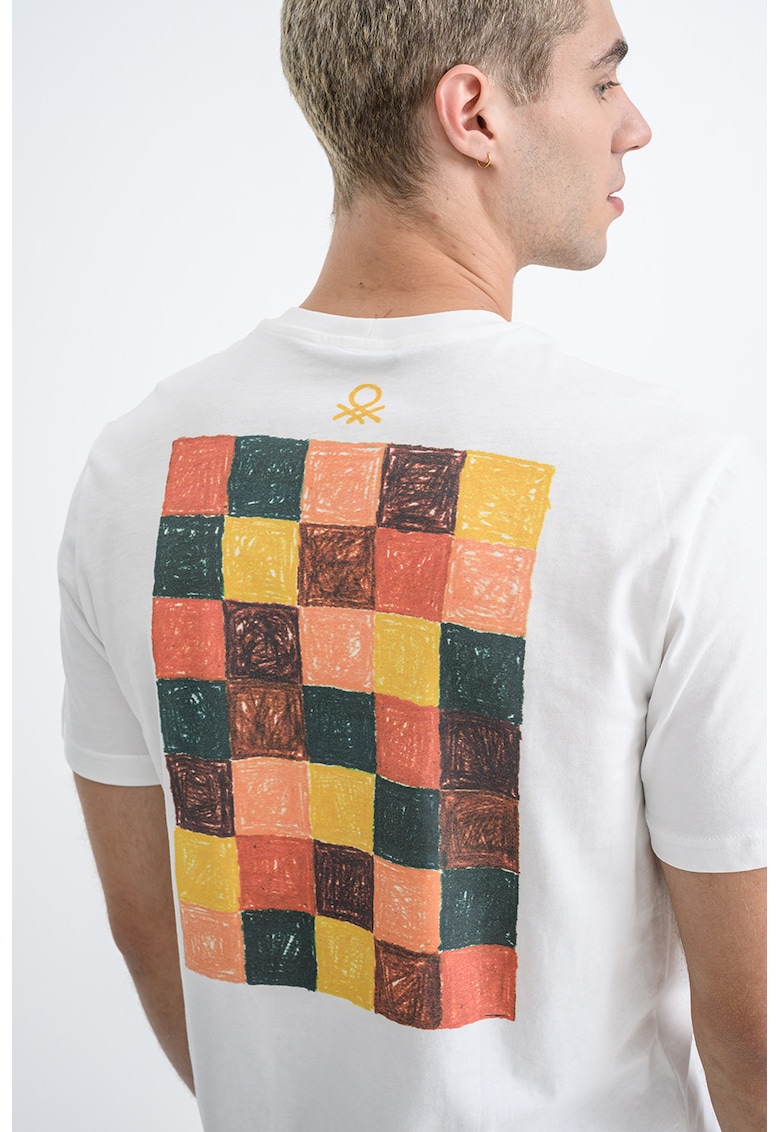 Tricou din bumbac cu design text