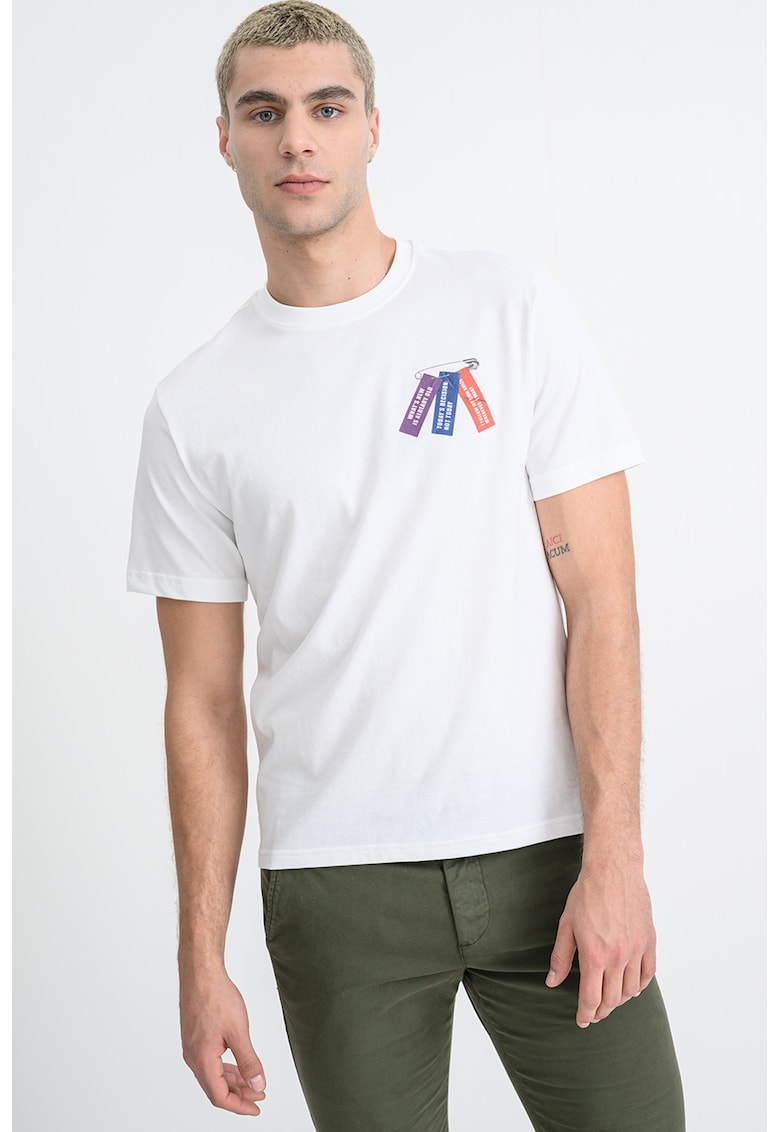 Tricou din bumbac cu design text