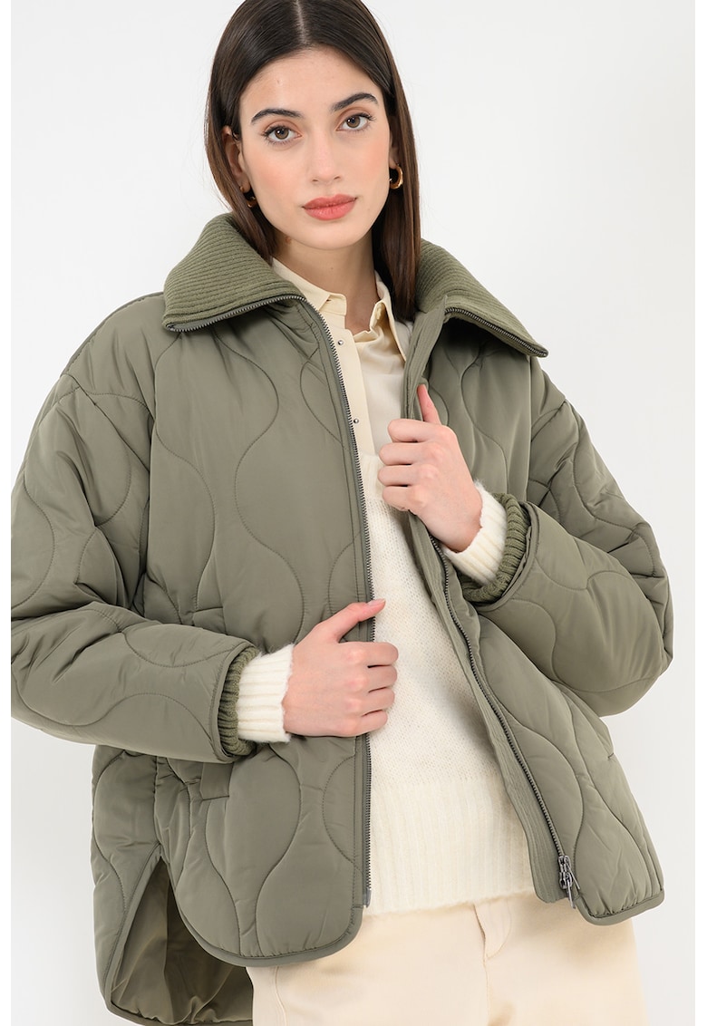 Geaca matlasata - Verde sparanghel