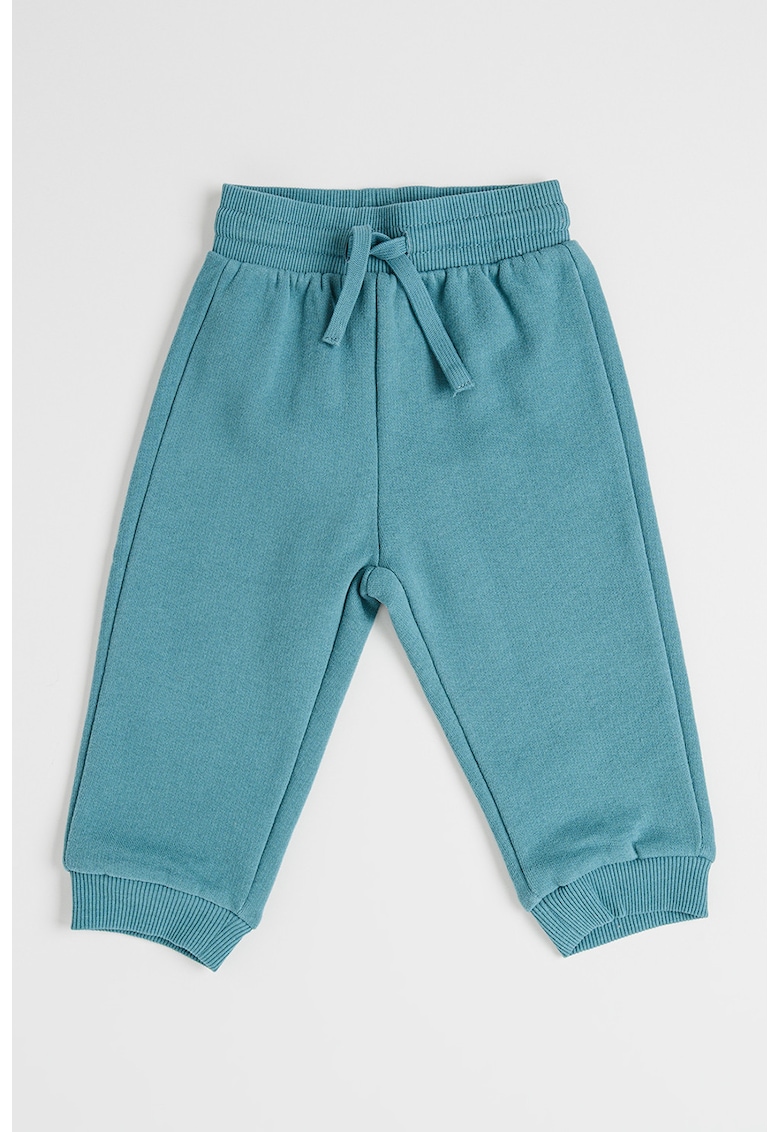 Pantaloni de trening din amestec de bumbac cu snururi