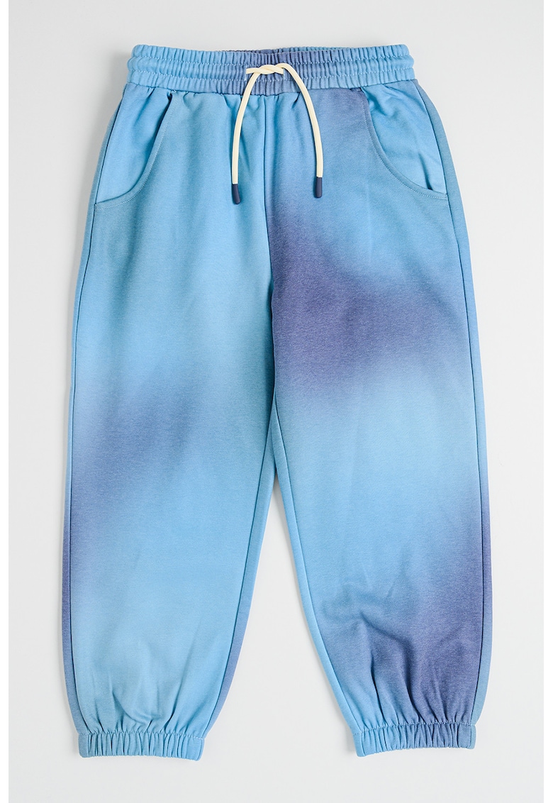 Pantaloni de trening din amestec de bumbac cu model