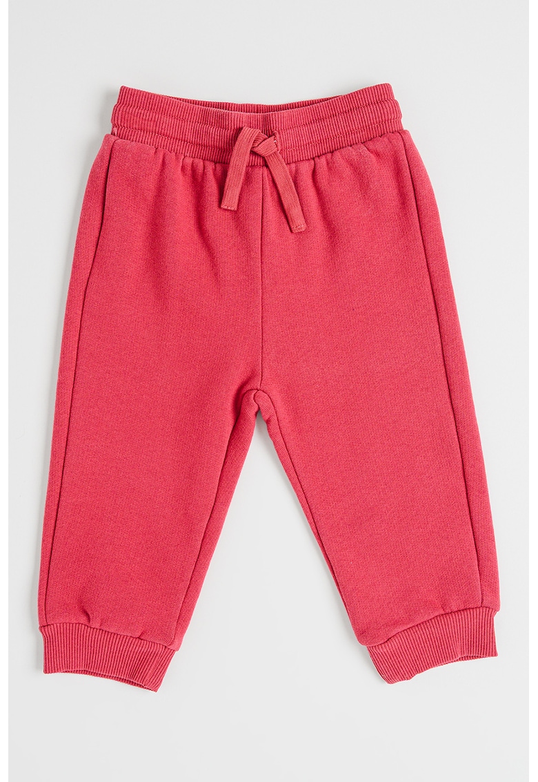 Pantaloni de trening din amestec de bumbac cu snururi