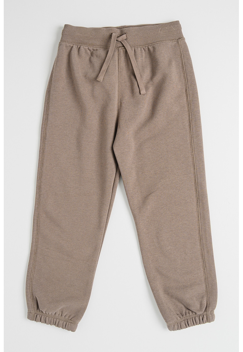 Pantaloni de trening din amestec de bumbac cu snururi