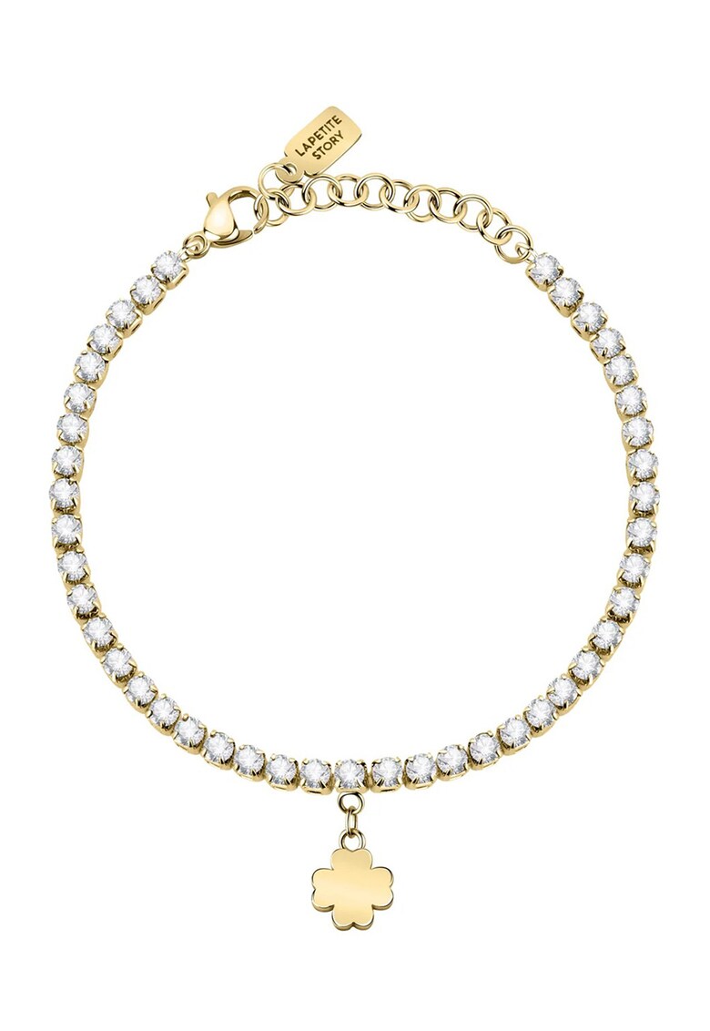 Bratara din otel Friendship - Alb/Auriu