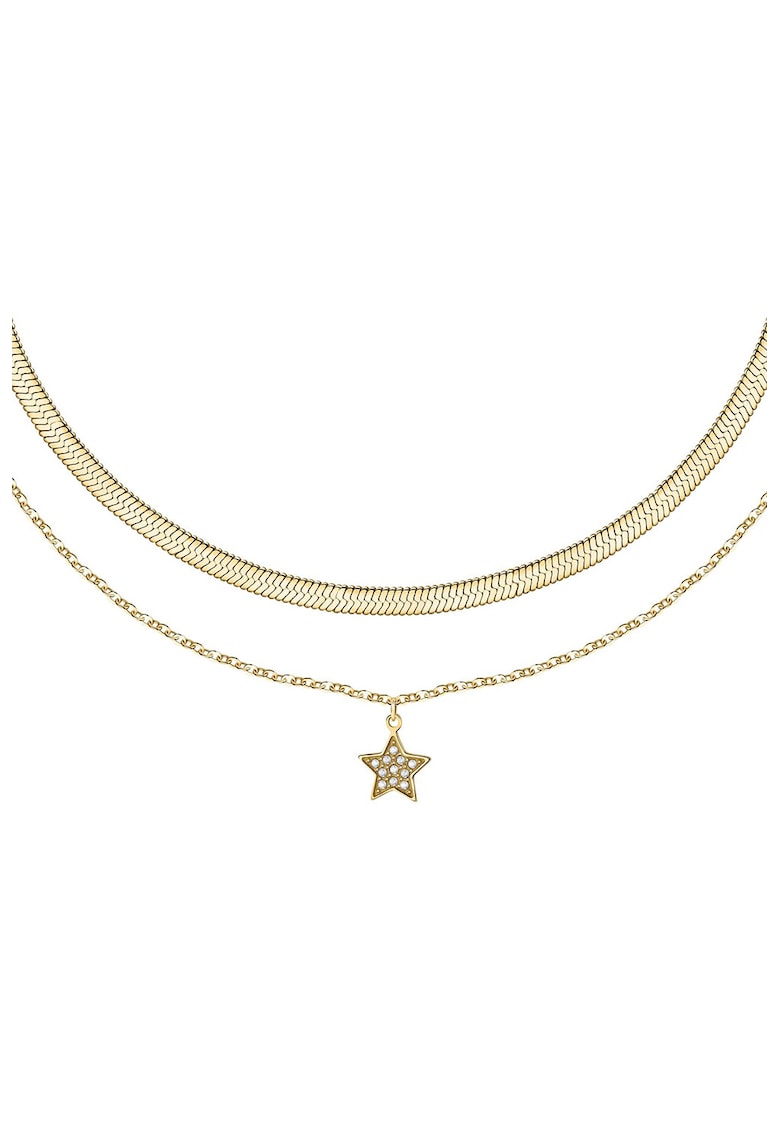 Colier din otel cu aspect 2-in-1