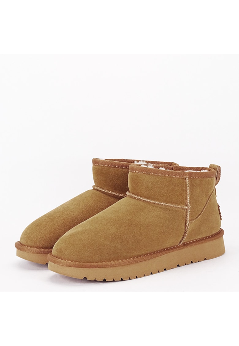 Ghete camel din piele naturala B-JB1966 111 11539 - Maro camel
